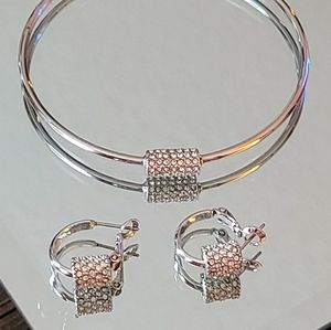 Bracelet with matching earrings